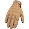 GreatRise Guanti tattici impermeabili militari guanti operativi con touchscreen antiscivolo, guanti protettivi a dita intere, guanti da moto per bushcraft caccia, ciclismo, marrone, L