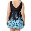 FGUUTYM Costume da bagno per incontinenza con filo elastico in vita, shorts da donna e gonna, retro, costume da bagno belly, split, plus, stampato, alto, con costumi da bagno, taglia, set di costumi da bagno
