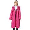 Pahajim Impermeabile Donna Uomo Giacca Antipioggia Lunga, Poncho Leggera Mantello Riutilizzabile Ripstop Con Cappuccio Regolabile