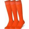 Mysocks 3 Pairs Plain Calzini unisex arancia