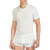 SalGiu Maglia Intima (3 Pezzi) 100% Caldo Cotone Uomo Felpata Mezza Manica Girocollo Invernale (4, Bianco)