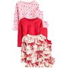 NEXT Ragazza Confezione da 3 Pigiami Comodi Red Bow/Heart 6 Anni