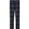 El Búho Nocturno Pantaloni Pigiama Uomo Lungo - 100% Cotone Flanella Invernale Caldo o Popeline Traspirante - Tasche Vita Elastica Coulisse Patta Bottoni - 100% Cotone, Blu 8895, 3XL