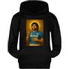 MAGLIERIA CONFORTI Felpa Cappuccio di San Diego Armando Maradona Napoli Bambino Bambina Ragazzo Unisex (IT, età, 7 Anni, 8 Anni, Regular, Nero)