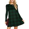 Re Tech UK Skater Dress Donna - Maniche Lunghe e Taglio Ampio - Lunghezza Media