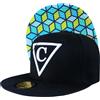 Capiche [99+ Modelli] Cappello Snapback Nero, Il Cubo, Berretto Uomini, Cappelli Berretti Design Geometrico, Modello Cubico, Logo Triangolo Bianco, Dettagli Verdi e Gialli, Unisex