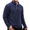Suwangi Felpa Pile Giacca Uomo Maniche Lunghe Inverno Calda 1/4 Zip Sweat | Collo a Lupetto,Classica,Sweatshirt