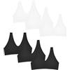 POWER FLOWER Reggiseni Sportivi da Corsa per Ragazze Senza Cuciture con Cuscinetti Rimovibili Reggiseno Sportivo per Ragazze Multicolore con Cinturino Largo per 8-14 Anni