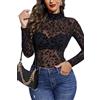 Avidlove Body Donna Bodysuit Donna Sexy Body Schiena Scoperta Corpetto Top Colore Puro Semplice