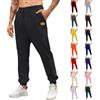 TDEOK Pantaloni da jogging da uomo lunghi con coulisse, pantaloni sportivi da allenamento, in vita elasticizzata, per attività all'aria aperta, con coulisse, in morbido cotone, per il tempo libero, casual