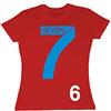 Fashion Graphic T-Shirt Donna Seven Fighters Mila Shiro Inspired Personalizzata Nome Numero