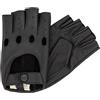 Hand Gewand by Weikert Paul - Guanti da guida da uomo di alta qualità in nappa di capra, senza dita, per motociclista, auto d'epoca, mezze dita in pelle