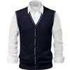 KBOPLEMQ Gilet da uomo in lana con scollo a V casual Fit Cardigan classico Gentleman Business Maglieria Bottoni Abiti Gilet Autunno Inverno Maglione Gilet Senza Maniche Maglia Canottiera