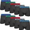 Palleon Confezione da 10 boxer da uomo in microfibra, multicolore, M/L