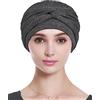 Alnorm Copricapo chemio, cappello in viscosa da donna, sciarpa avvolgente turbante per donna, One Size