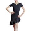 MoLig Costume Da Ballo Latino For Ragazza A Maniche Corte - Body Da Danza Contemporanea In 2 Pezzi Con Set Di Gonne, Completo Da Allenamento For Bambini, Gonne Da Ballo Salsa Tango