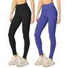 Merry Style 2Pack Leggings Lunghi Donna MS10-198 (Nero/Cobalto, M)
