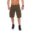 Geographical Norway Perle Pantaloni Corti Cargo da Uomo con Cintura Hellblau