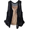 RWGSNB Gilet Donna, Canotta all'Uncinetto Donna Morbido Cotone Bottoni sul Davanti Senza Maniche Cardigan Estivo Traforato Canotta Casual Maglia Leggera Copricostume per L'Uso Quotidiano e Feste col