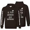 Generic Felpa con Cappuccio per Ragazzi Personalizzata - Personalizza con Foto, Testo o Logo Felpa Bambino e Ragazza, Felpa Casual Teen, Regalo Natale, Compleanno, Scuola XXL
