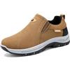 lozssnigzi Scarpe Uomo Senza Lacci Invernali, Senza Lacci Pianta Larga Loafer e Mocassini Scarpe da Camminata Escursionismo Trekking Antiscivolo Casual in pelle Slip-on Sneakers