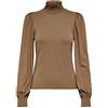 Only Onlelva L/S Smock Top Noos NN Maglietta a Maniche Lunghe da Donna, Cocco tostato., XS
