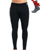 Merino.tech Pantaloni Termici Lana Merino Uomo Intimo + Calzini (Medium, 165 Heathered Black)