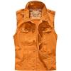 Lazutom Gilet da uomo senza maniche in denim casual slim fit strappato classico button down giacca di jeans, Giallo, M