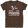 3styler T-Shirt Uomo Stop The Pigeon - Yankee Doodle - Linea Classic - 100% Cotone 185 gr/mq (L, Cioccolato)