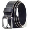 Ashford Ridge 34mm (1.25) Pieno di nascondere la cintura in cuoio - Nero 90cm