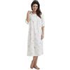 DOROTA Classica Camicia da Notte per Signora/Elegante Camicia da Notte Premaman in deliziosi Colori Pastello in 100% Cotone, Made in EU