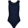 EVONI Body da Donna con Scollo Roondo, Spalline Larghe, Chiusura con Gancetto, Vestibilità Ottimale, Body Sportivo, Blu Scuro, XL