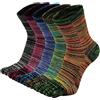 LOFIR Calzini in Cotone con Dita Separate da Uomo Calze 5 Dita, Calze Antiscivolo per Sport, Traspirante Morbido Calzini, Sneaker Calzino per Corsa Scuola, Taglia 39-44, 5 paia