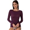 Lovable Maglia Manica Lunga con Scollo a Barchetta e Finiture Invisibili - Modal e Cashmere Elasticizzato -Traspirante, Calda e Morbida - Maglieria Donna