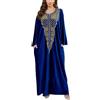 L-Peach Loungewear Boho Caftano di Cotone da Donna Kimono Oversize per Casa Maxi Abito da Spiaggia Copricostume