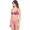 Me-Fui FUI Bikini Multicolore da Donna in Lycra Goffrata L