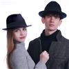 HEYANN Cappelli Fedora - Cappello alla Moda in Feltro per Uomo e Donna in Feltro di Lana da Uomo a Tesa Corta con Elegante Cappello Panama (Blu Mare, M)