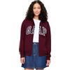 GAP - Felpa da donna con cappuccio e cerniera, con logo, Medium