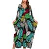 YouKD Abito lungo caftano estivo bohémien spazioso abito da spiaggia coprire plus size abito da donna, F Colore 12, Taglia unica