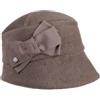 LIERYS CAPPELLISHOP Cloche Cappello a Campana con Fiocco Unicolore Rivestito in Pile Prodotto in Italia Donna Autunno Inverno