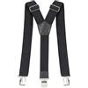 Pejoye Bretelle Uomo Lavoro Eleganti Bretelle Uomo Vintage Largo 4 cm Extra Forte Metallo Clip Elastici Registrabili Taglia Unica per Uomini e Donne Grandi Y Form