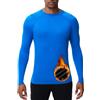 HUGE SPORTS Maglie Termiche da Uomo Invernale Biancheria Intima a Maniche Lunghe ad Asciugatura Rapida per Corsa Ciclismo Sci Blu M