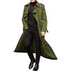 BAIXIAOCHI Trench Coat Doppiopetto Da Uomo Di Media Lunghezza Trench Coat Lungo Da Uomo Casual