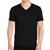 GARDA - 3pz T-Shirt Uomo Mezza Manica, Collo a V, Intimo Uomo 100% Cotone Pettinato Art. 0026 (Nero, 4/M)