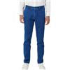 RE&X JEANS COUTURE Pantaloni Jeans Uomo a Vita Alta Chiaro, Taglio Slim Elegante da Lavoro, Effetto Tweed per Look Casual e Business Chic