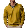 Generico Felpa Uomo Senza Cappuccio Oversize Firmate Felpa Collo Alto con Zip 1/4 Leggera Sweatshirt Invernale Lavoro Pullover Offerta Basic Lupetto Manica Lunga Casual Pesante Maglia Abbigliamento
