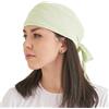 CHARM Arricciatura Turbante Bandana Cappellino Testa Sciarpa Tutte Le Stagioni Stravagante Alla Moda Pirata Limette/Bianco