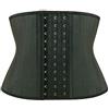 Atbuty Breve Torso Vita Formatori Cincher Corsetto Sottoseno Body Shaper Latex Sport Cintura, Nero (9'' Torso corto, 25 ossa d'acciaio), Medium
