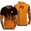 TUIAIFA Maglietta Casual da Uomo a Maniche Corte for DJ Pioneer, Girocollo, Personalizzata, a Maniche Corte, ad Asciugatura Rapida, Fitness(A,S)