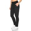 Kendindza Collection - Pantaloni termici da donna foderati con interno in pile Basic opachi e con tasche, Nero , XXL